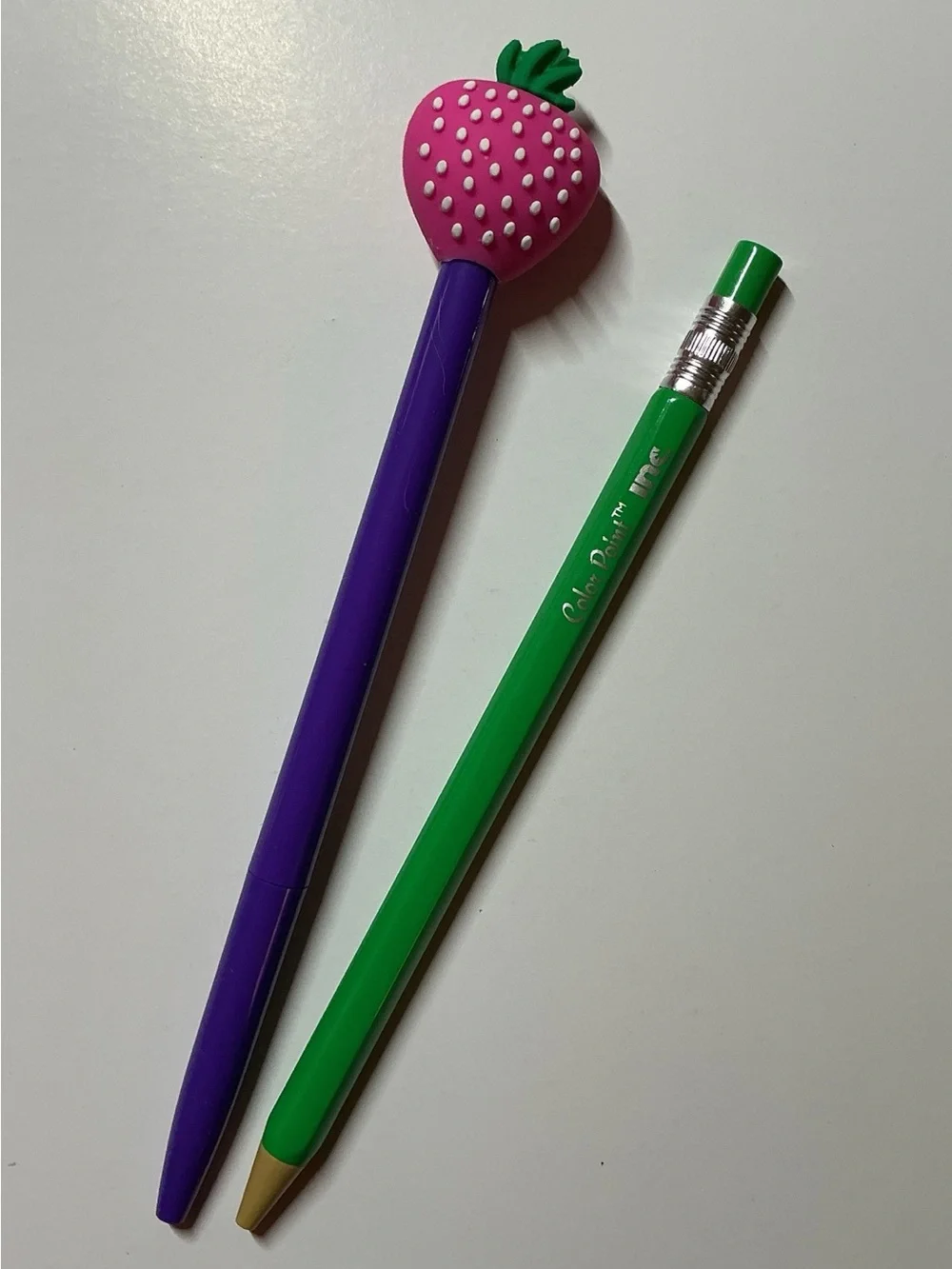 Future is Female & Rockstar Notebook Set - Strawberry Top Pen & Green Pencil